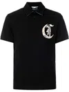 Just Cavalli Mens Polo Shirt In 黑色