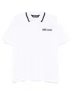 Just Cavalli Logo-embroidered Cotton Polo Shirt In Weiss
