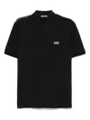 Just Cavalli Logo-embroidered Polo Shirt In Black