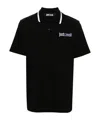 Just Cavalli Logo-embroidered Polo Shirt In Schwarz