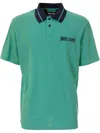 Just Cavalli Logo-embroidered Polo Shirt In Green