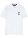Just Cavalli Logo-embroidered Polo Shirt In White