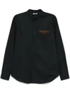 Just Cavalli Logo-embroidered Shirt In 黑色
