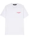 Just Cavalli Logo-flocked Cotton T-shirt In White