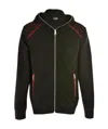Just Cavalli Logo Hooded Casual Jacket In Black