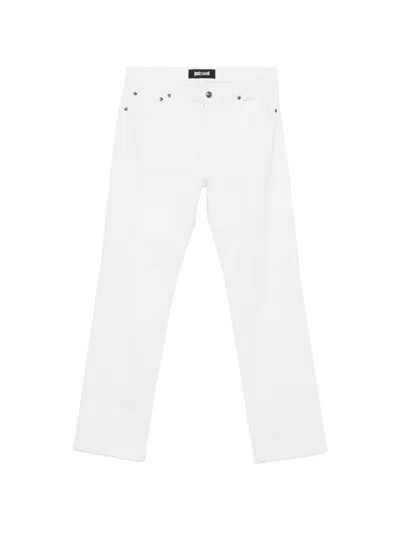Just Cavalli Jeans Mit Logo In White