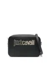 Just Cavalli Logo-lettering Cross Body Bag In Black