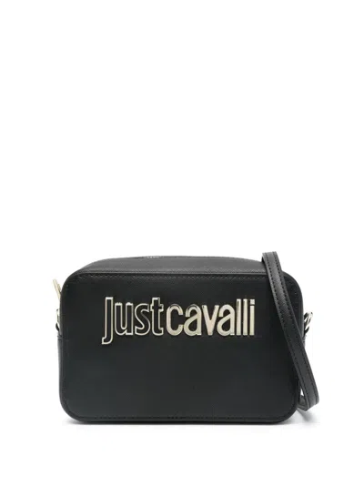 Just Cavalli Logo-lettering Cross Body Bag In Black