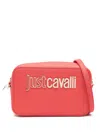 Just Cavalli Range B Logo-lettering Mini Bag In Red