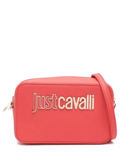 Just Cavalli Range B Logo-lettering Mini Bag In Red
