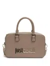 Just Cavalli Logo-lettering Crossbody Bag In Neutrals