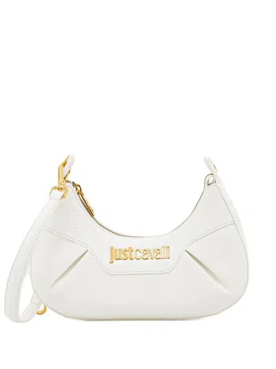 Just Cavalli Logo-lettering Shoulder Bag In White