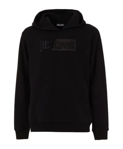 JUST CAVALLI LOGO LONG-SLEEVED SWEATSHIRT