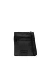 Just Cavalli Logo-patch Rectangular Messenger Bag In Black