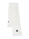 Just Cavalli Logo-patch Scarf In White