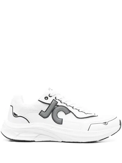 Just Cavalli Logo-patch Sneakers In White