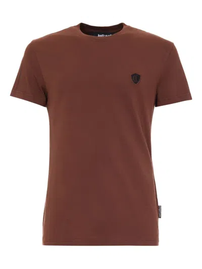 Just Cavalli Logo-patch T-shirt In Red