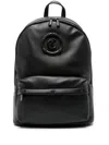 Just Cavalli Appliqué-logo Mesh-panel Backpack In Black