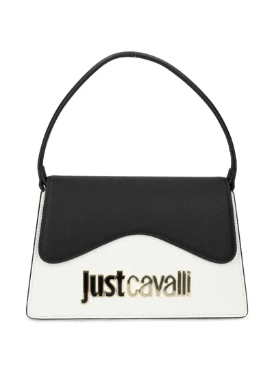 Just Cavalli Logo-plaque Cross Body Bag In Black