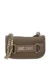 Just Cavalli Logo-plaque Cross Body Bag In Brown