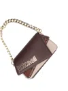 Just Cavalli Logo-plaque Cross Body Bag In Brown