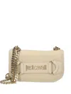 Just Cavalli Logo-plaque Cross Body Bag In Neutral