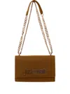 Just Cavalli Logo-plaque Crossbody Bag In Brown