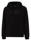Just Cavalli Hooded Sweatshirt With Tonal Logo Embroidery In Black