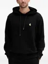 Just Cavalli Logo-plaque Hoodie In Black