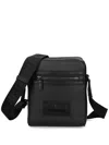 Just Cavalli Logo-plaque Messenger Bag In Black