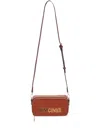 Just Cavalli Logo-plaque Shoulder Bag In Brown