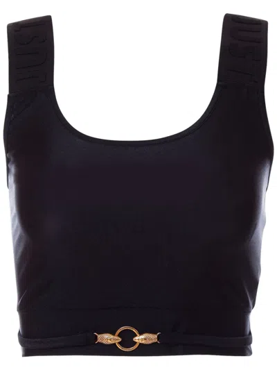 JUST CAVALLI LOGO-PLAQUE TOP