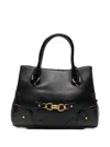 Just Cavalli Logo-plaque Tote Bag In Black
