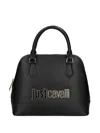 Just Cavalli Logo-plaque Tote Bag In Black