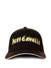 Just Cavalli Logo-print Baseball Cap In Black
