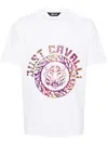 Just Cavalli Logo-print Cotton T-shirt In White