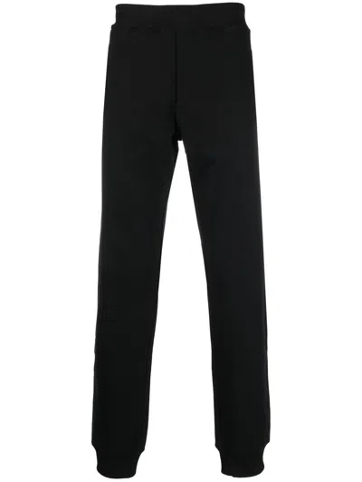 Just Cavalli Logo-print Cotton Track Pants In Schwarz