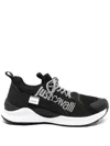 Just Cavalli Logo-print Lace-up Sneakers In Black