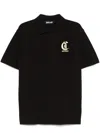 Just Cavalli Logo-print Polo Shirt In 黑色