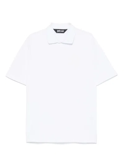 JUST CAVALLI LOGO-PRINT POLO SHIRT