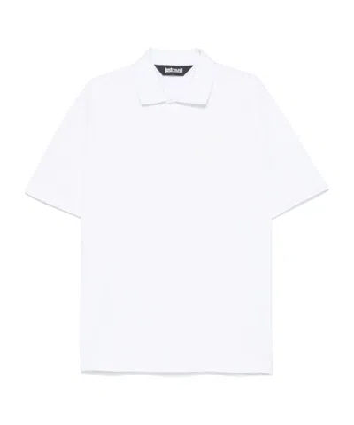 JUST CAVALLI LOGO-PRINT POLO SHIRT