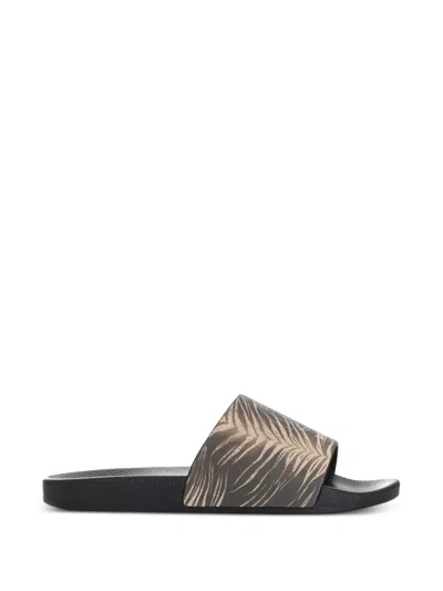 Just Cavalli Logo-print Slides In Black