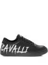 Just Cavalli Logo-print Sneakers In Black