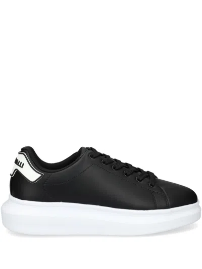 Just Cavalli Logo-print Sneakers In Black