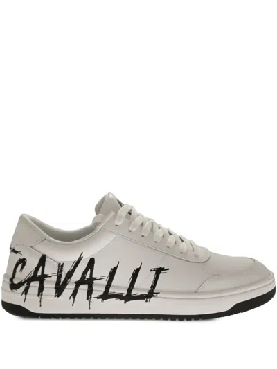 Just Cavalli Logo-print Sneakers In White