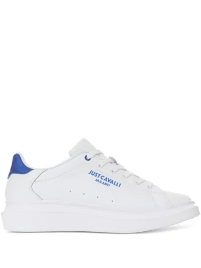Just Cavalli Logo-print Sneakers In White
