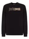 Just Cavalli Logo-print Sweatshirt In Black