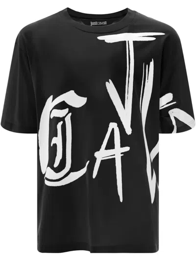 JUST CAVALLI LOGO-PRINT T-SHIRT