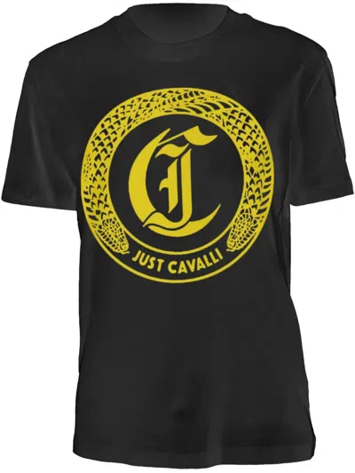 Just Cavalli Logo-print T-shirt In Black