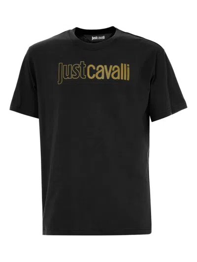 JUST CAVALLI LOGO-PRINT T-SHIRT